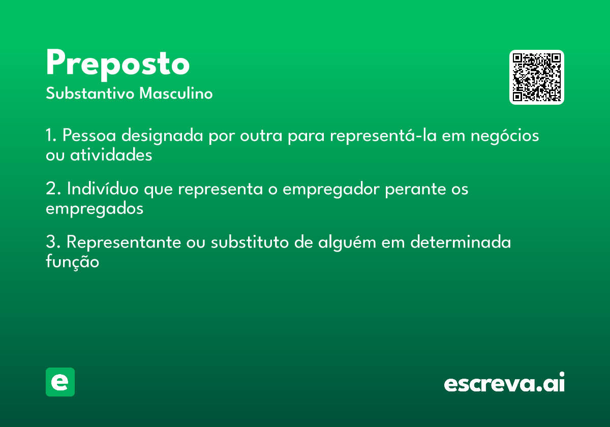 preposto