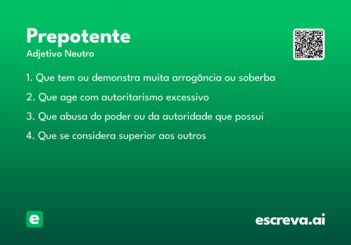 prepotente