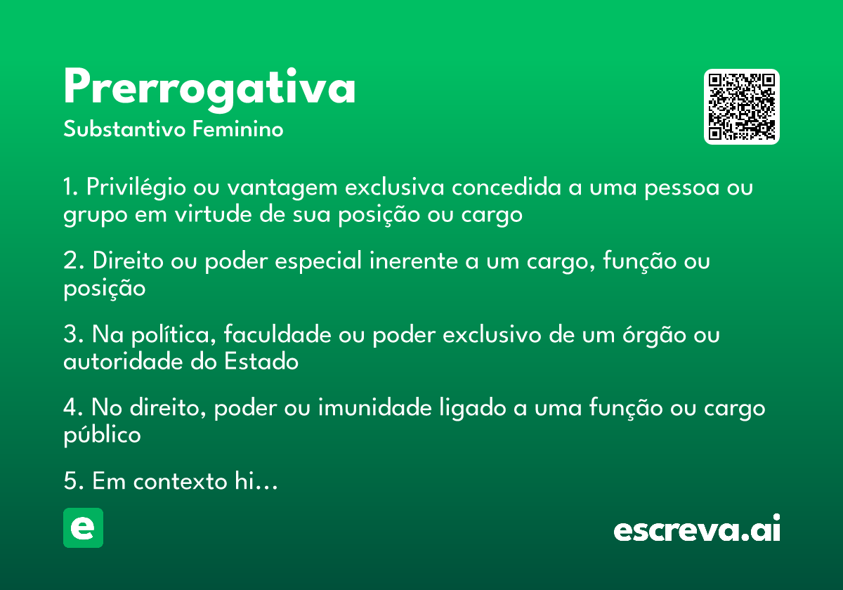 prerrogativa