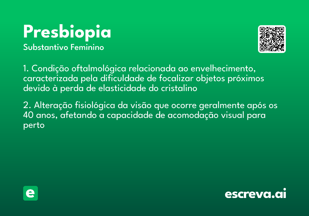 presbiopia