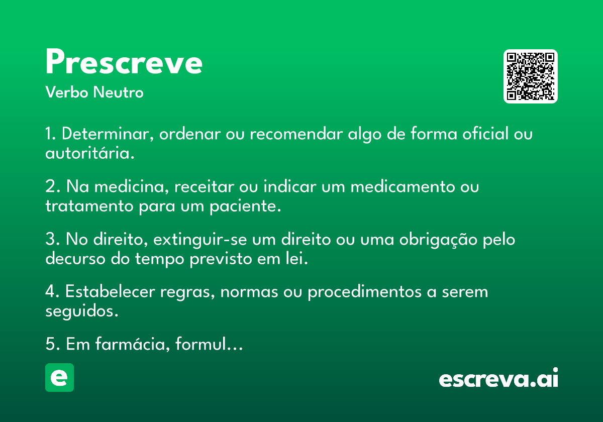 prescreve
