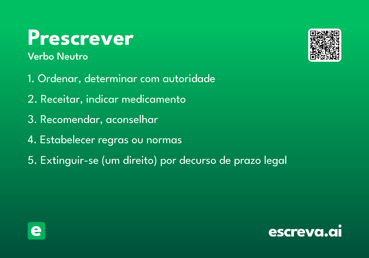 prescrever