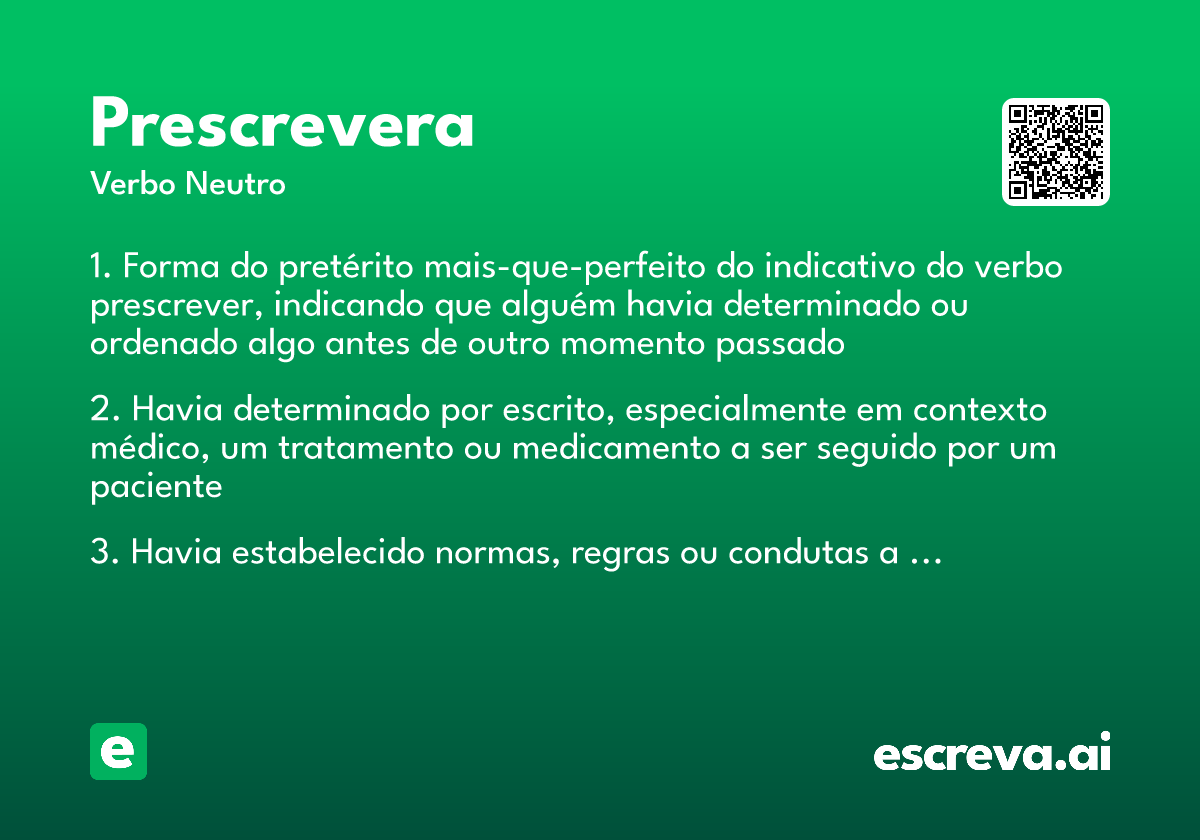 prescrevera