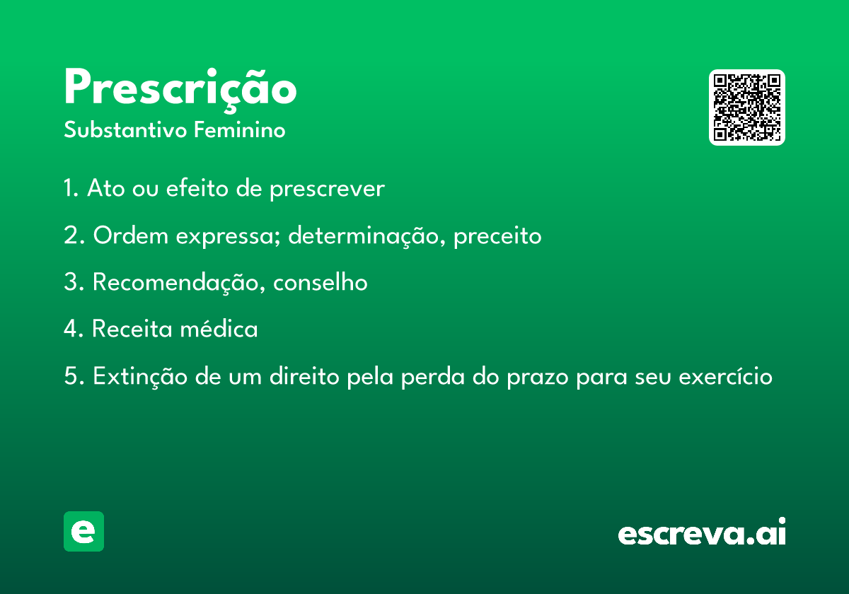 prescrição