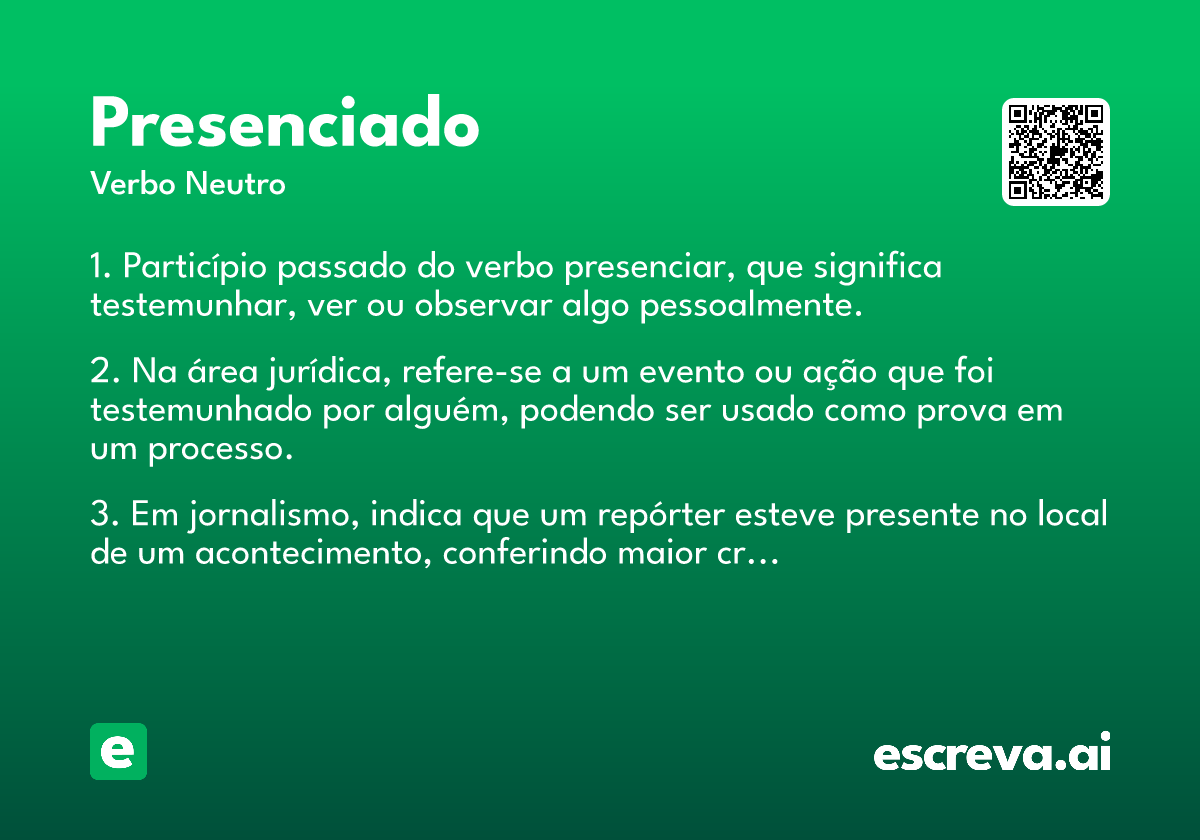 presenciado