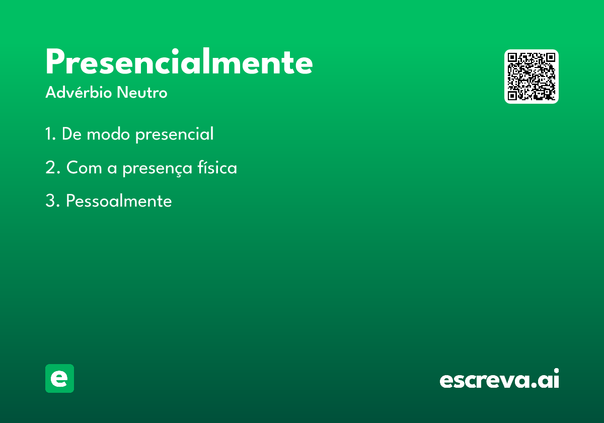 presencialmente
