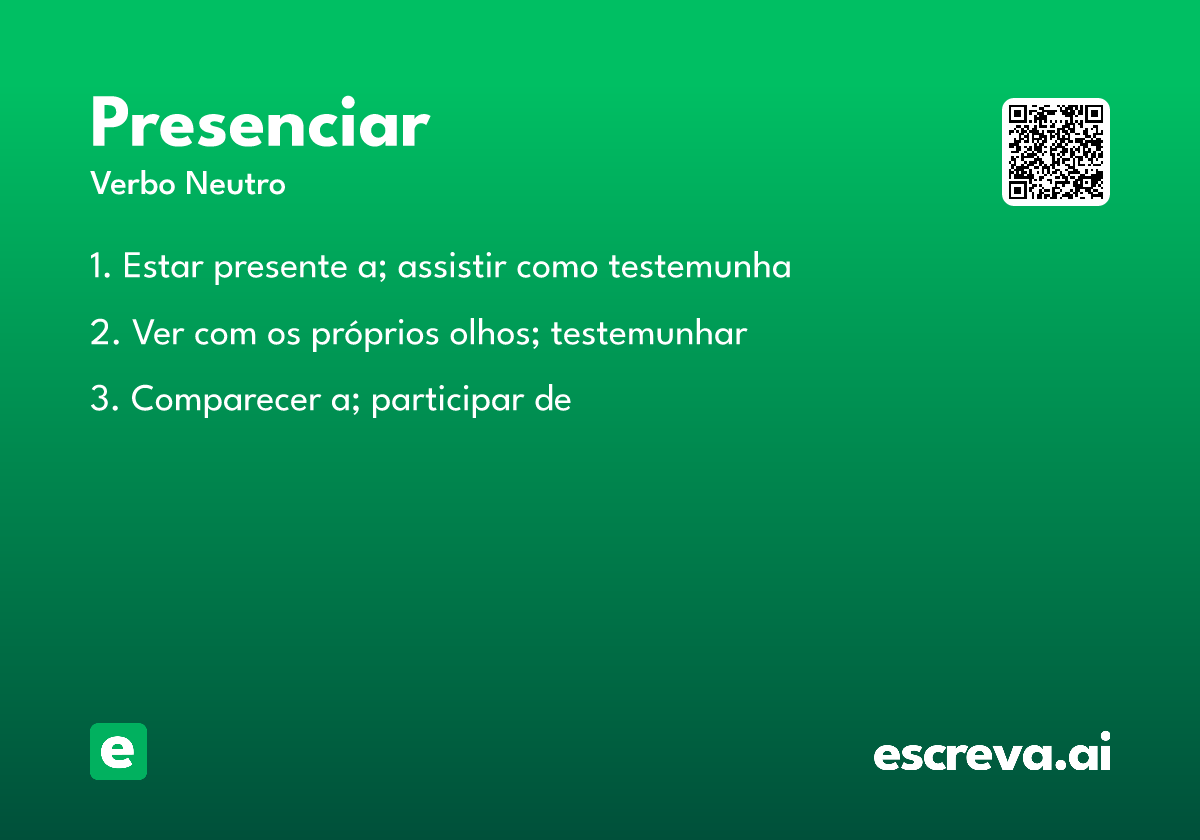presenciar