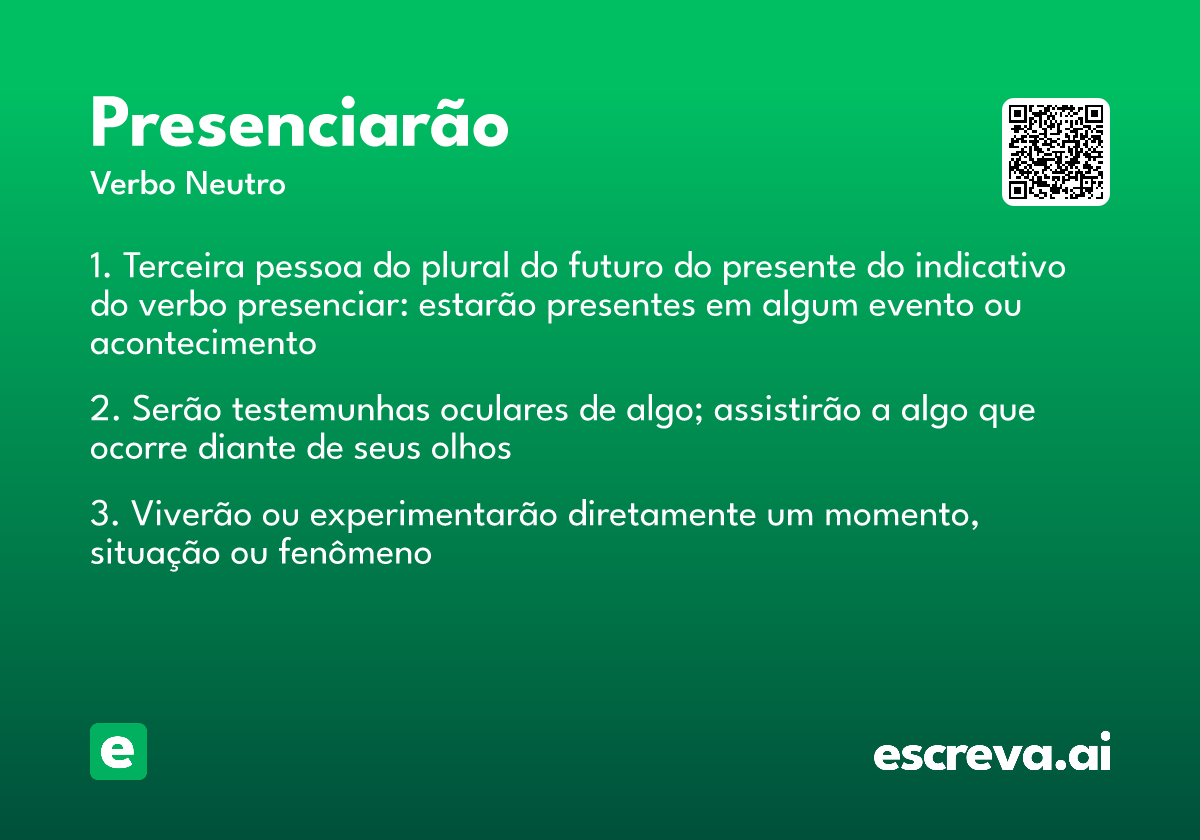 presenciarão