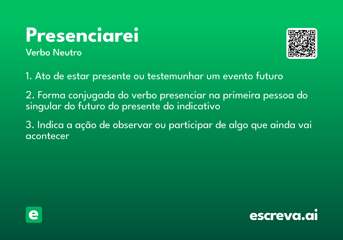 presenciarei