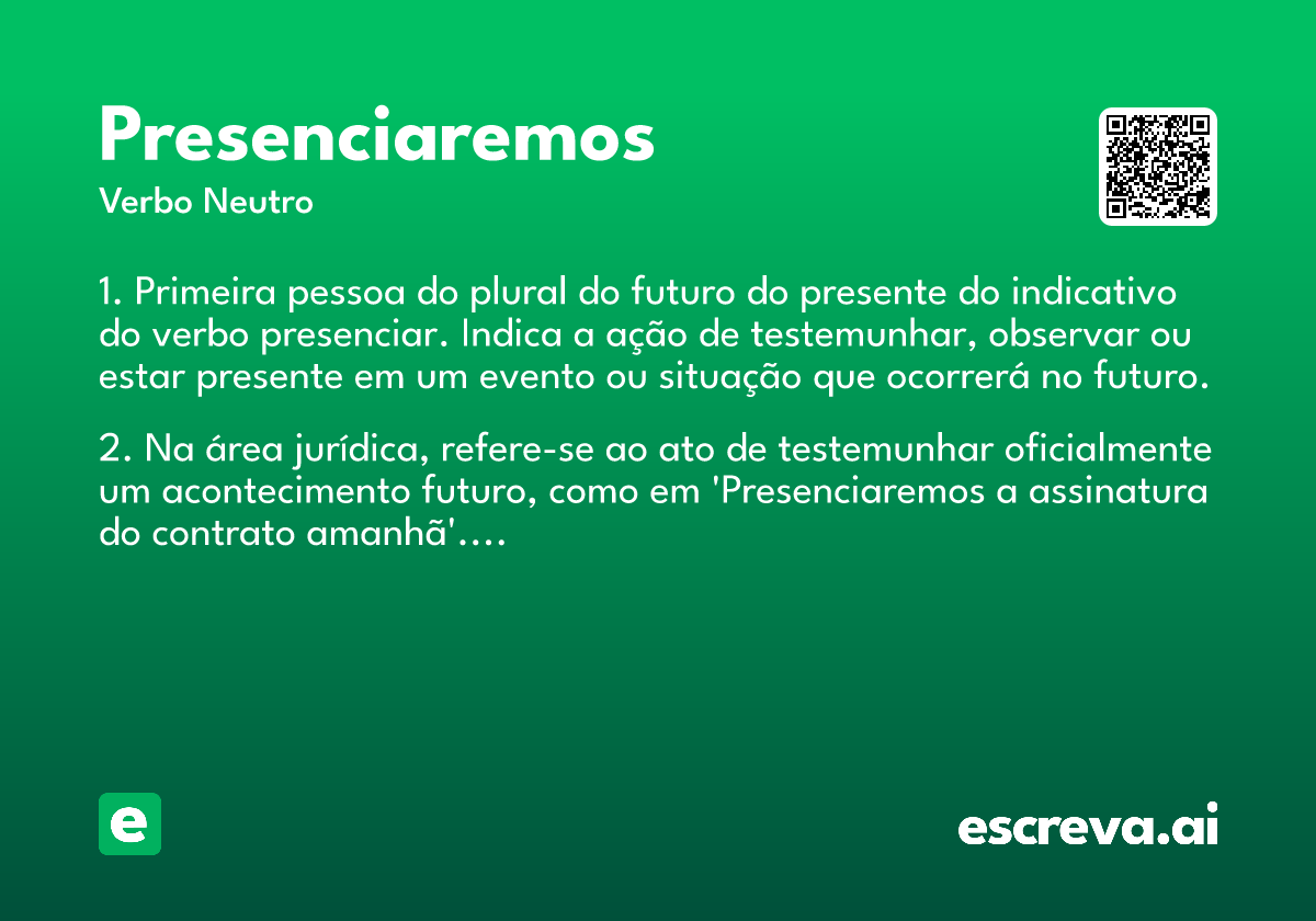 presenciaremos