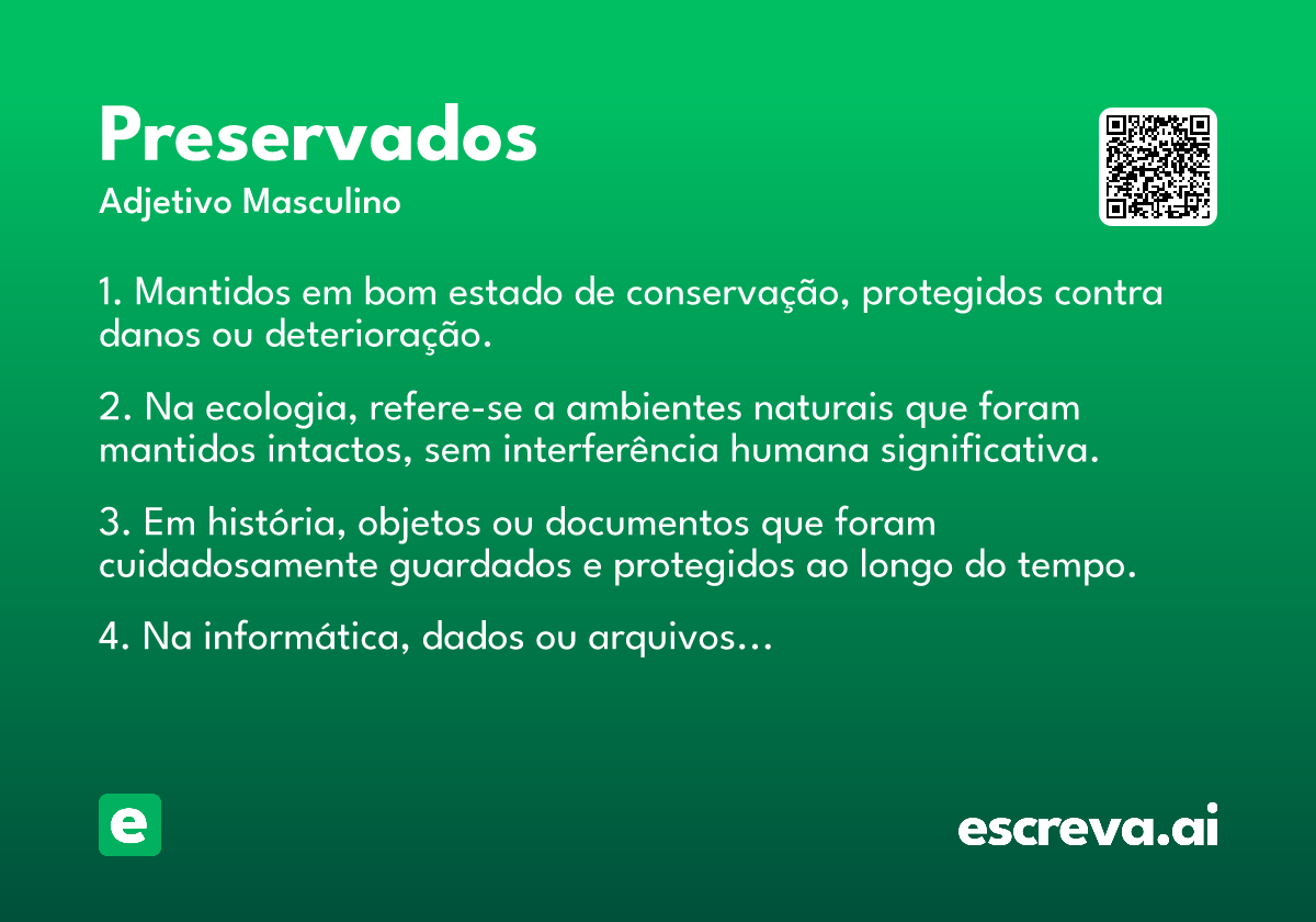 preservados