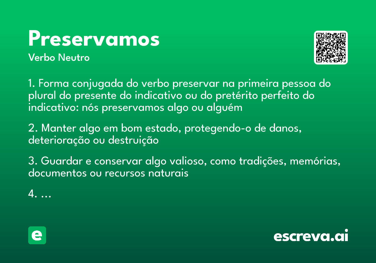 preservamos