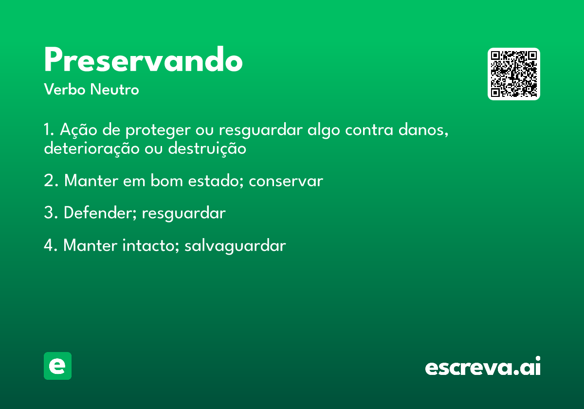 preservando