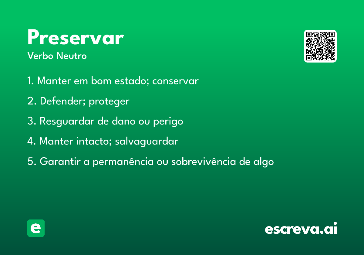preservar