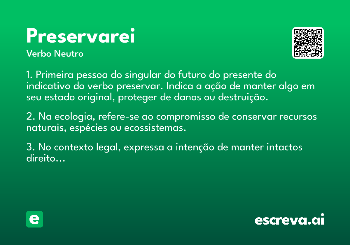 preservarei