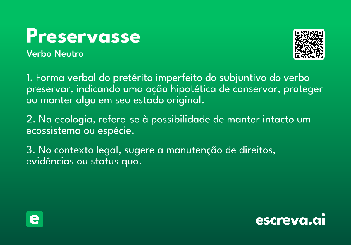 preservasse