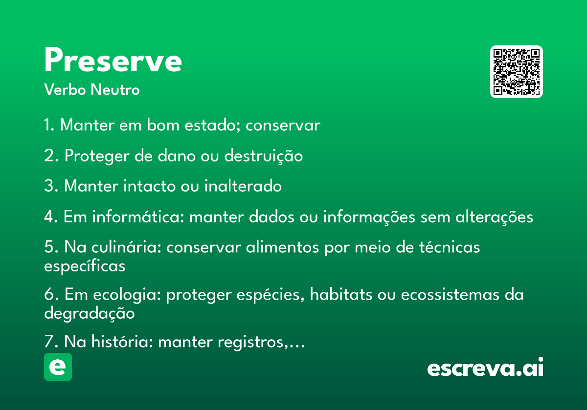 preserve