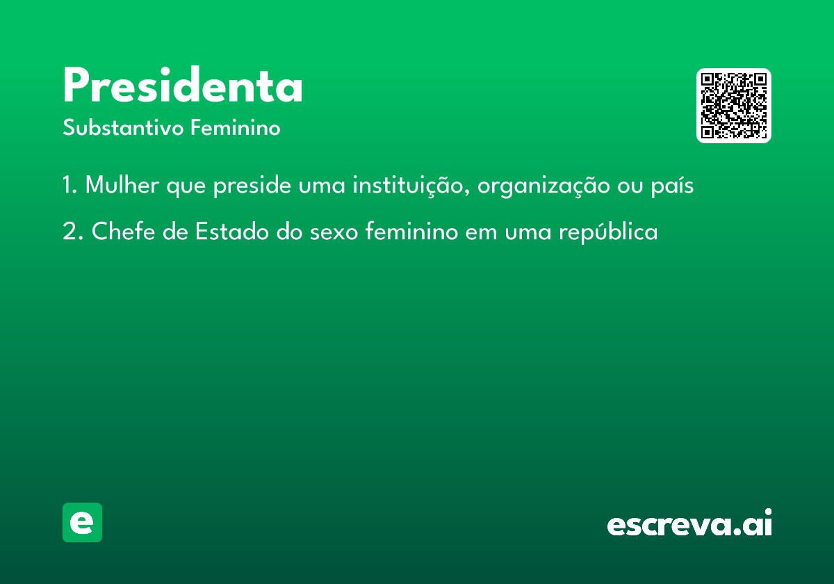 presidenta
