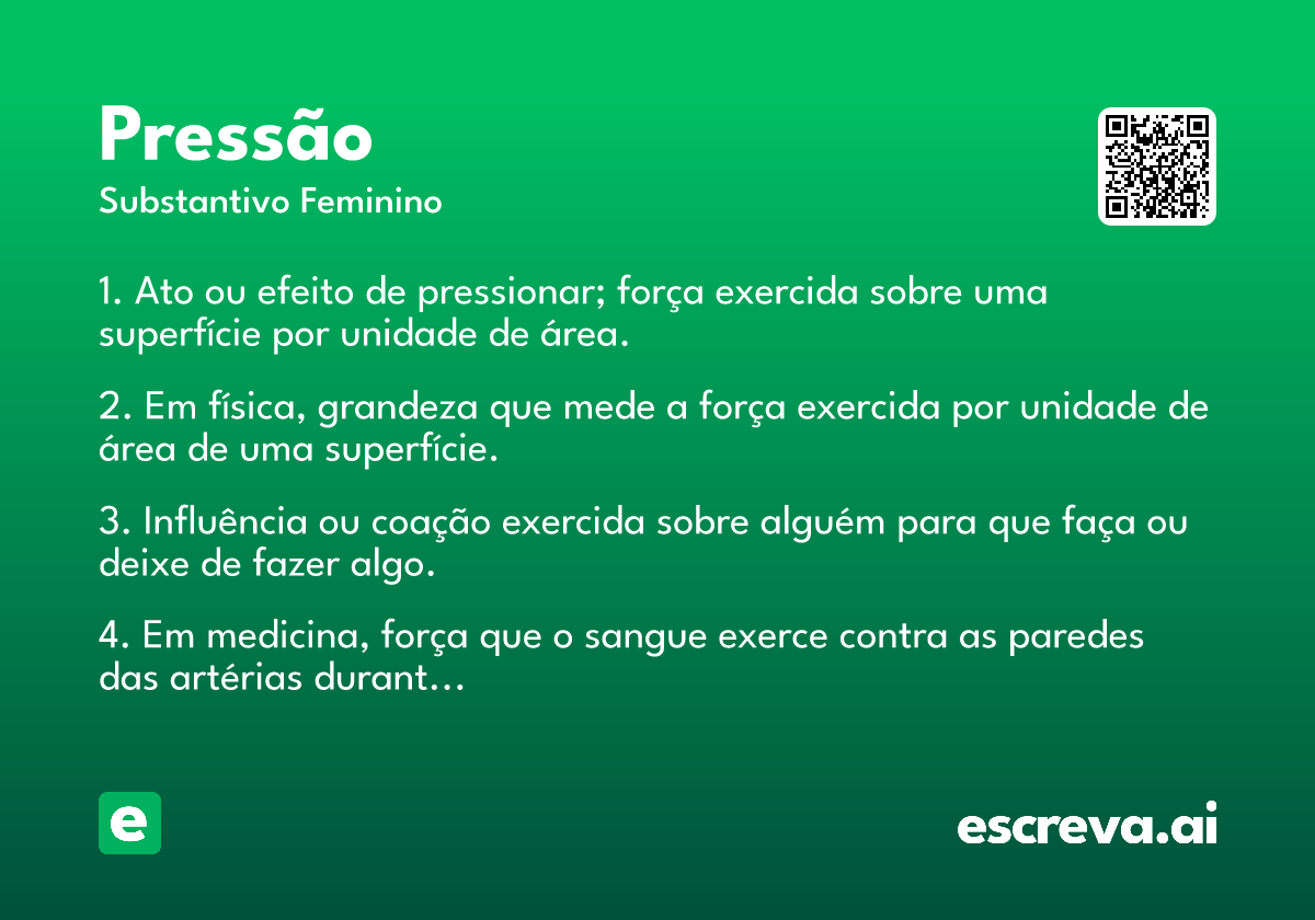 pressão