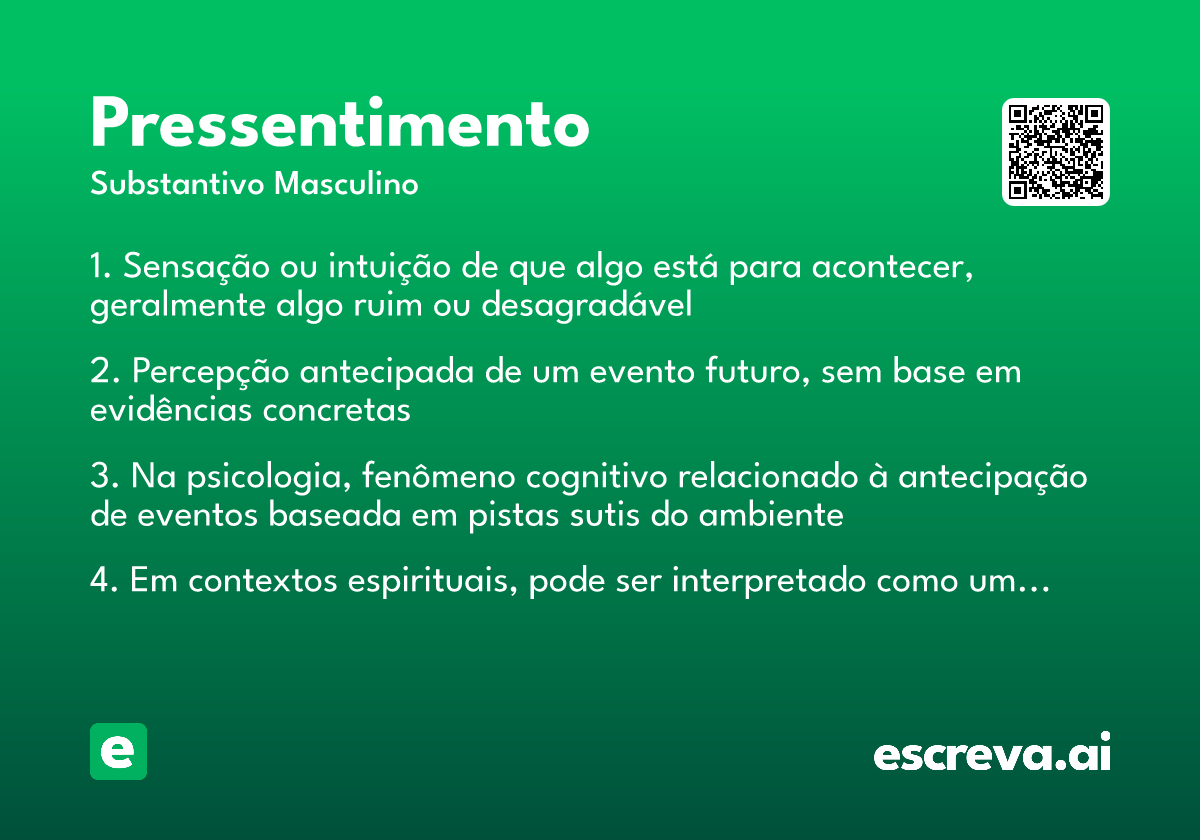 pressentimento
