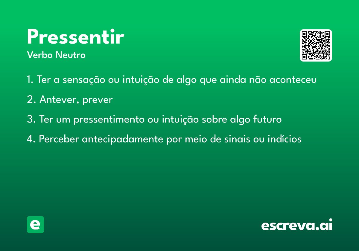 pressentir