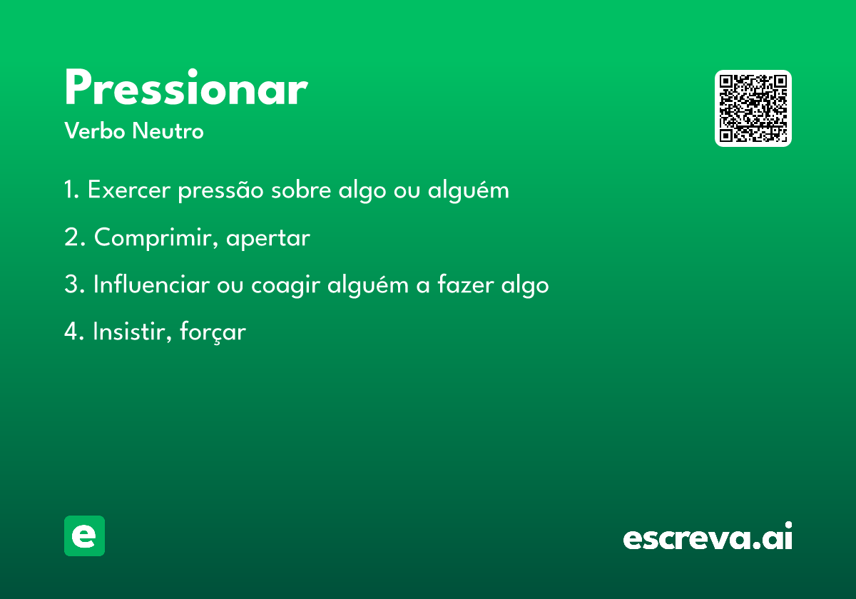 pressionar