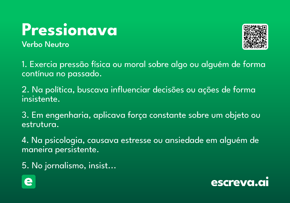 pressionava