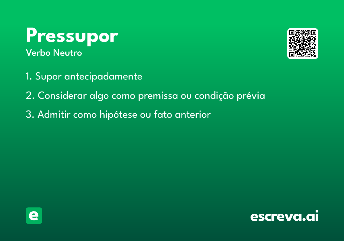 pressupor