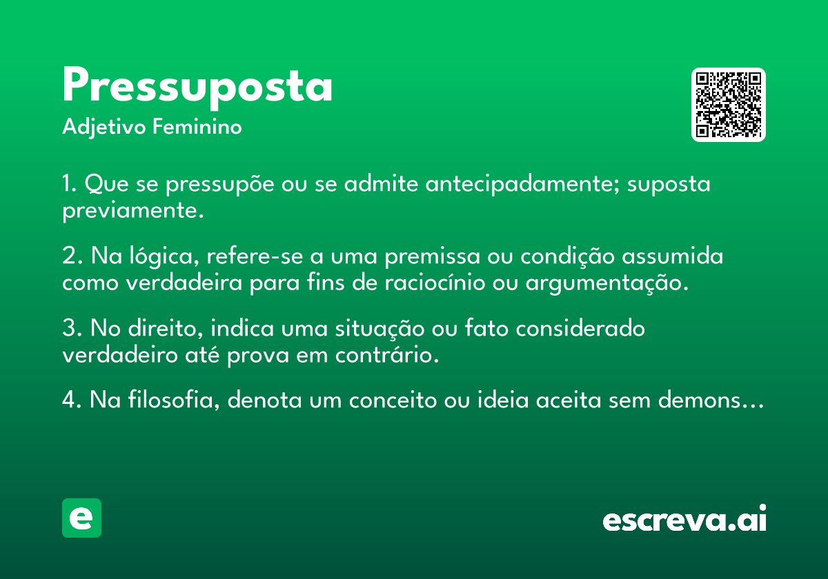 pressuposta