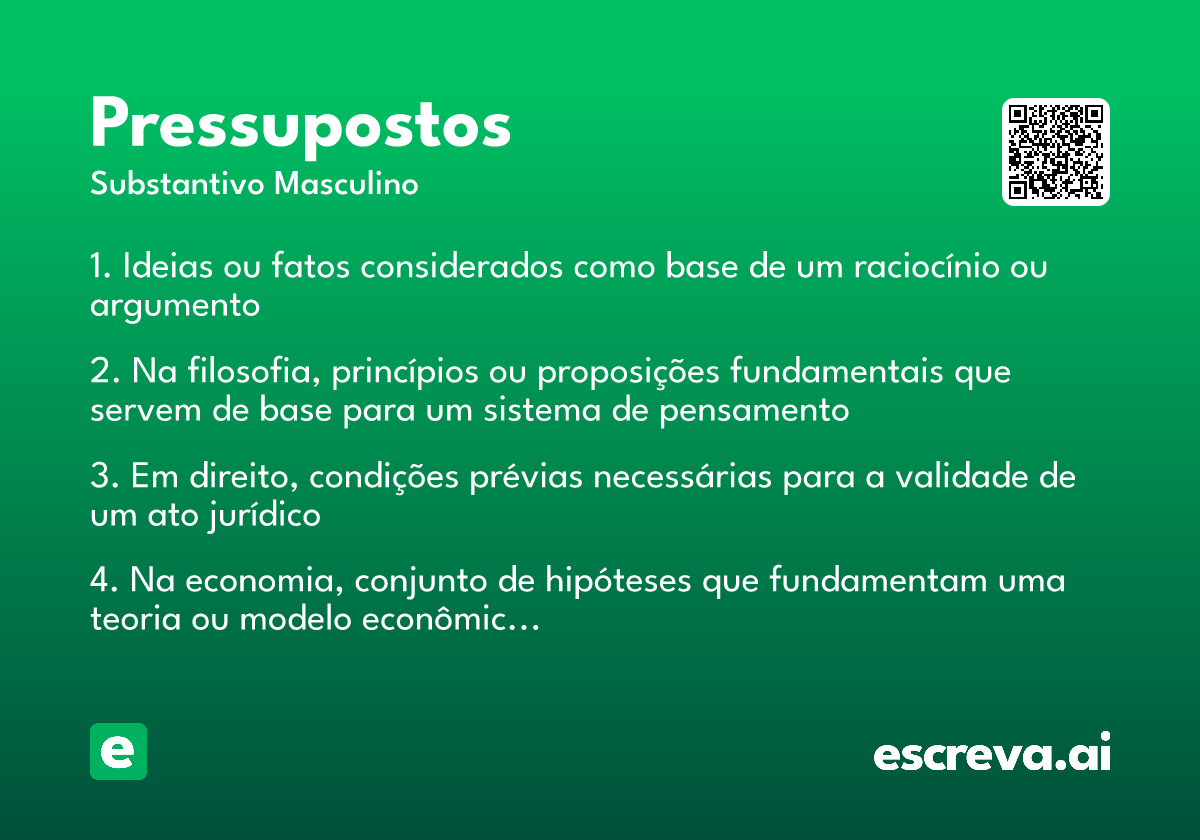 pressupostos