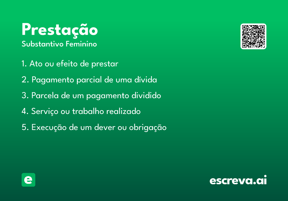 prestação