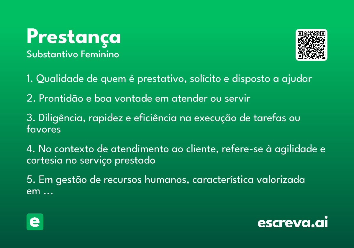 prestança