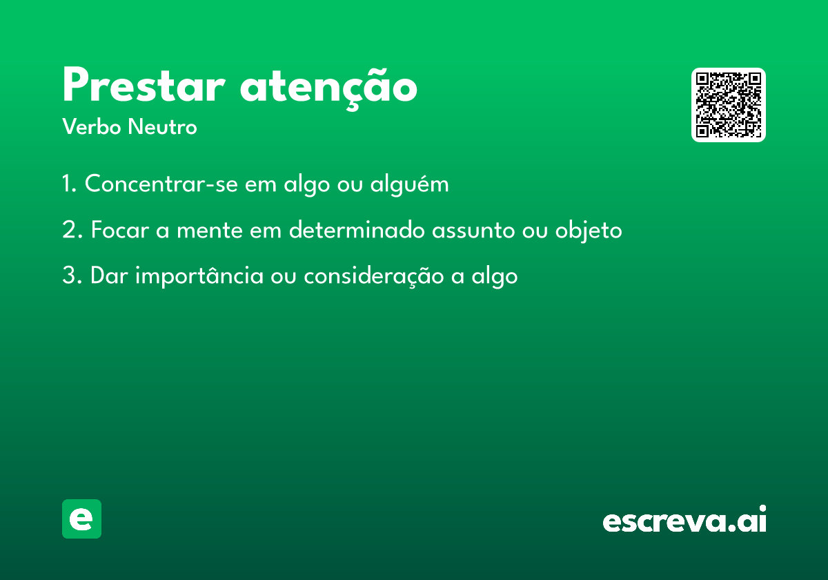 prestar atenção