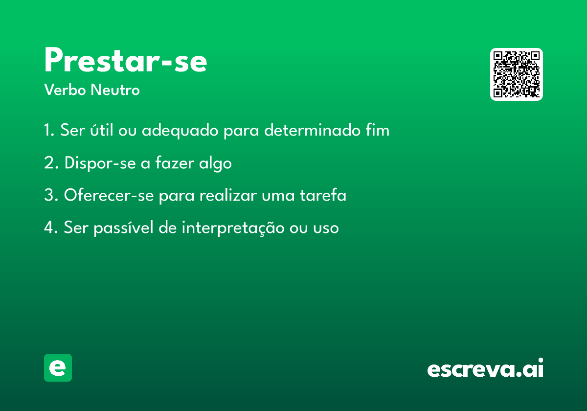 prestar-se