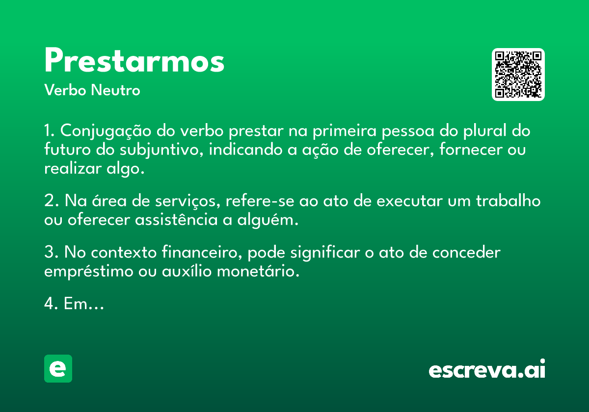 prestarmos