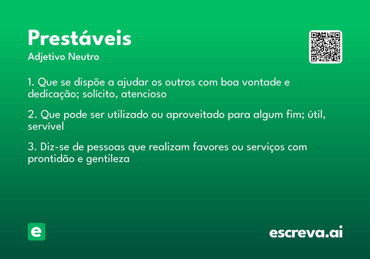 prestáveis