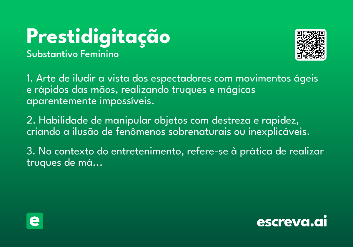 prestidigitação