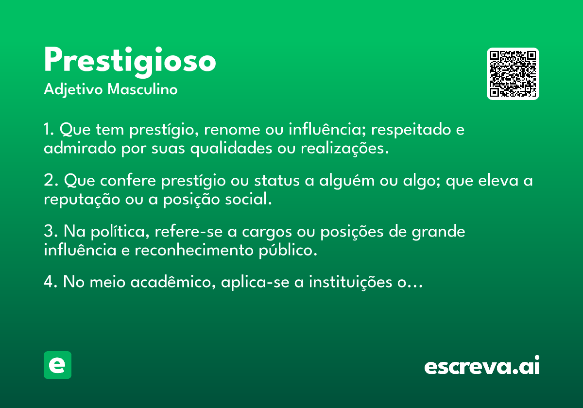 prestigioso
