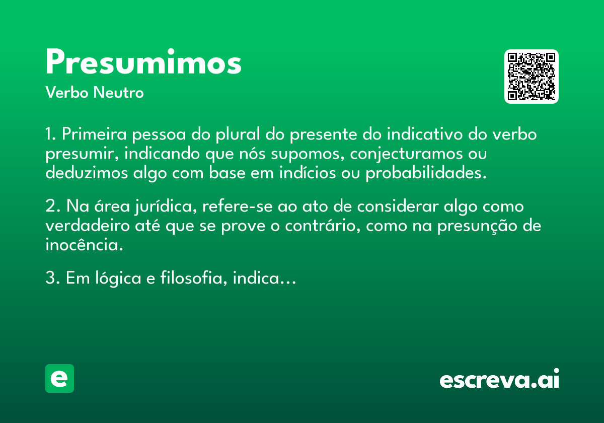 presumimos