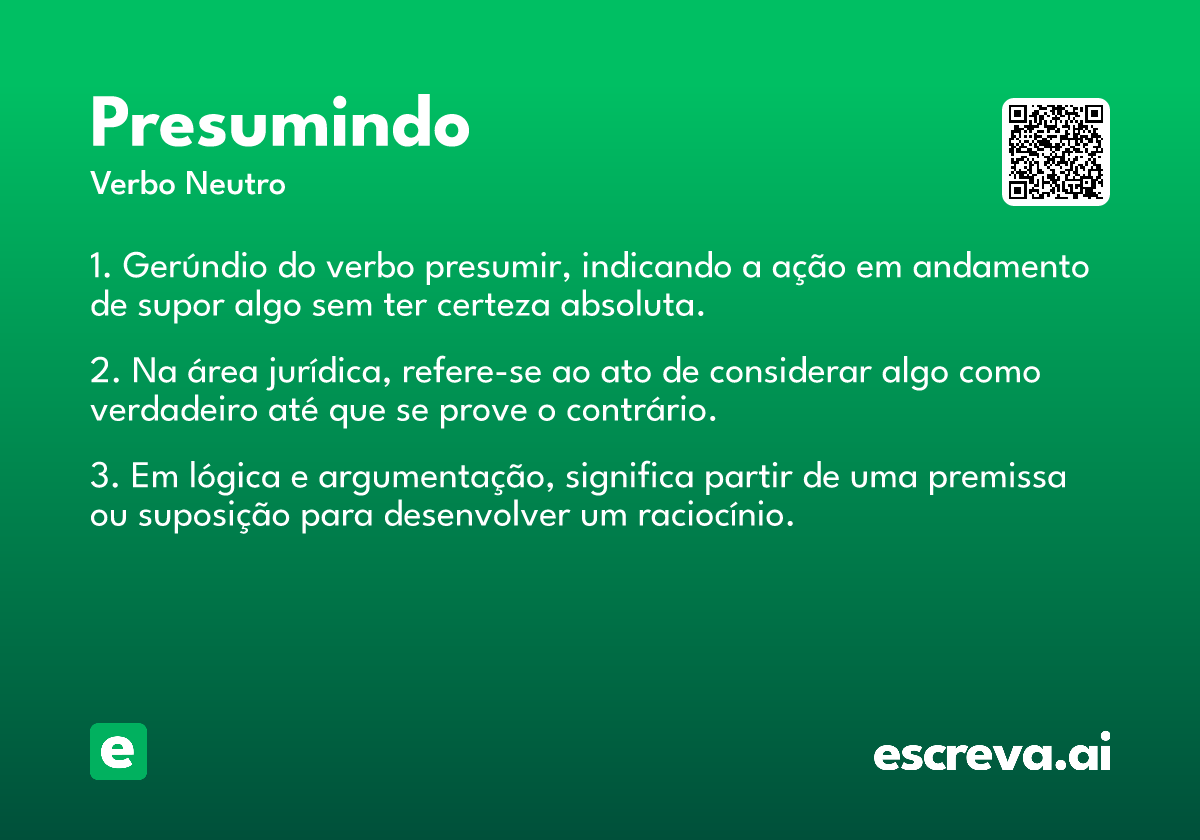 presumindo