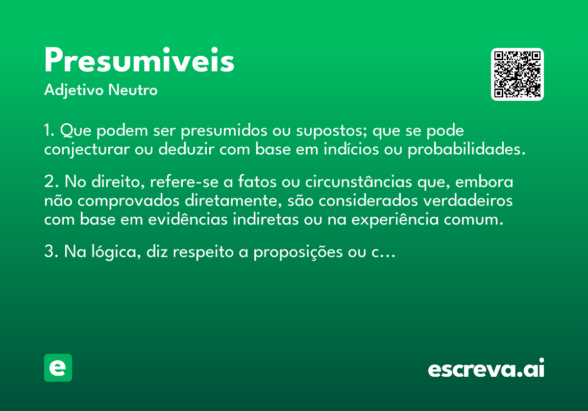 presumiveis