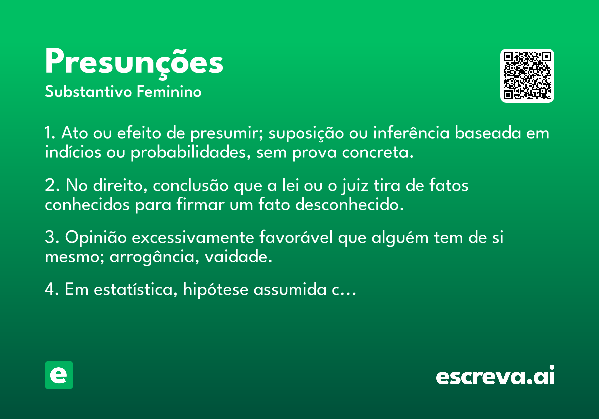 presunções