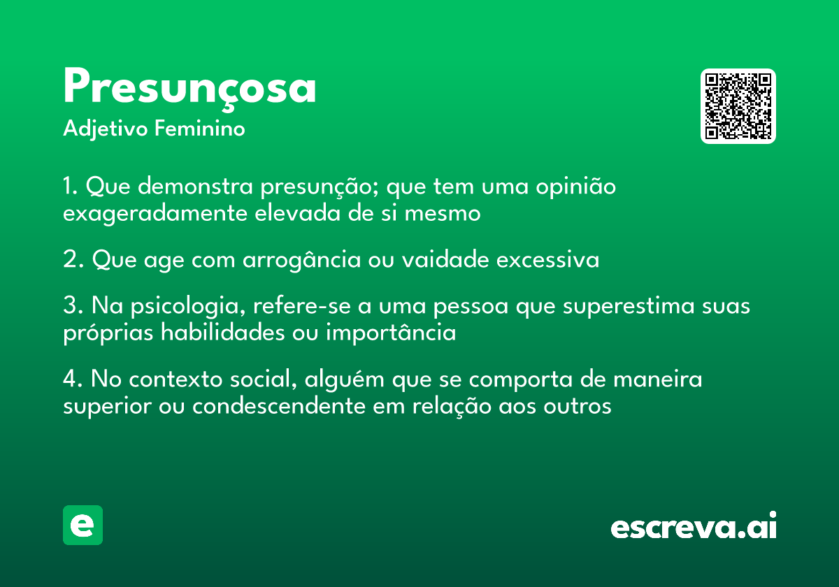 presunçosa