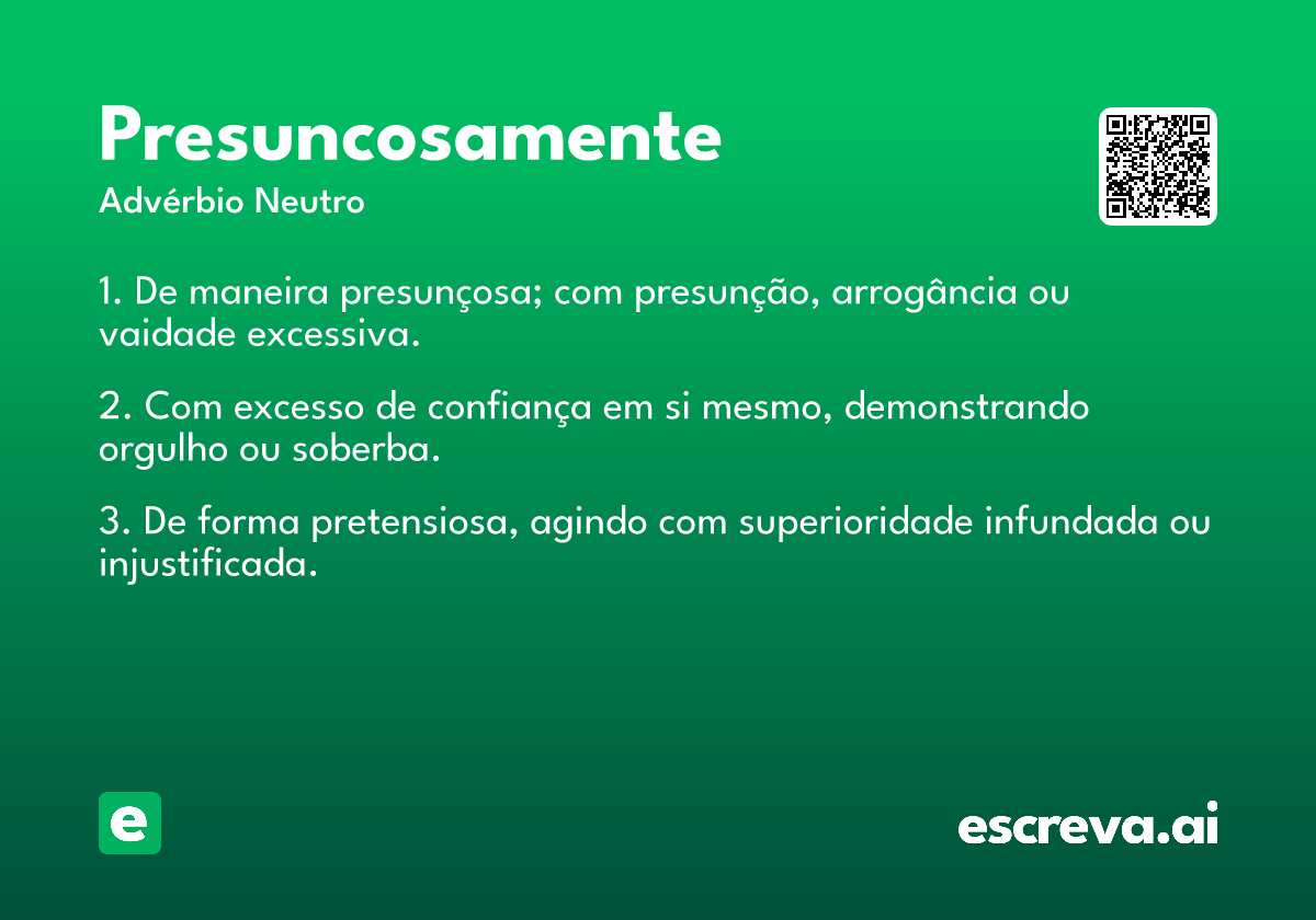 presuncosamente