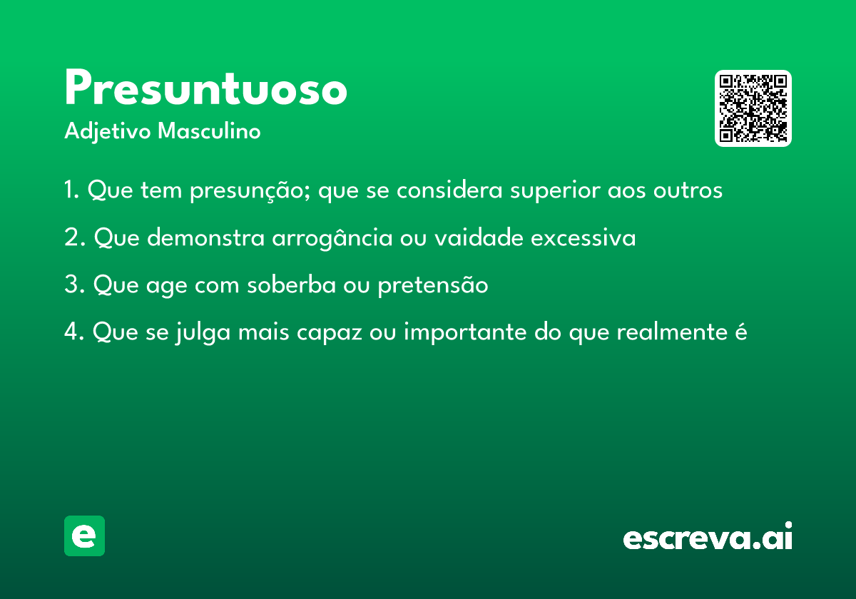 presuntuoso