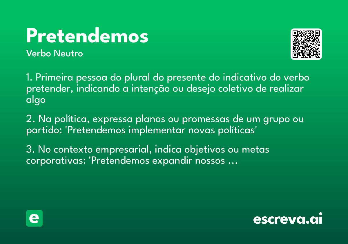 pretendemos