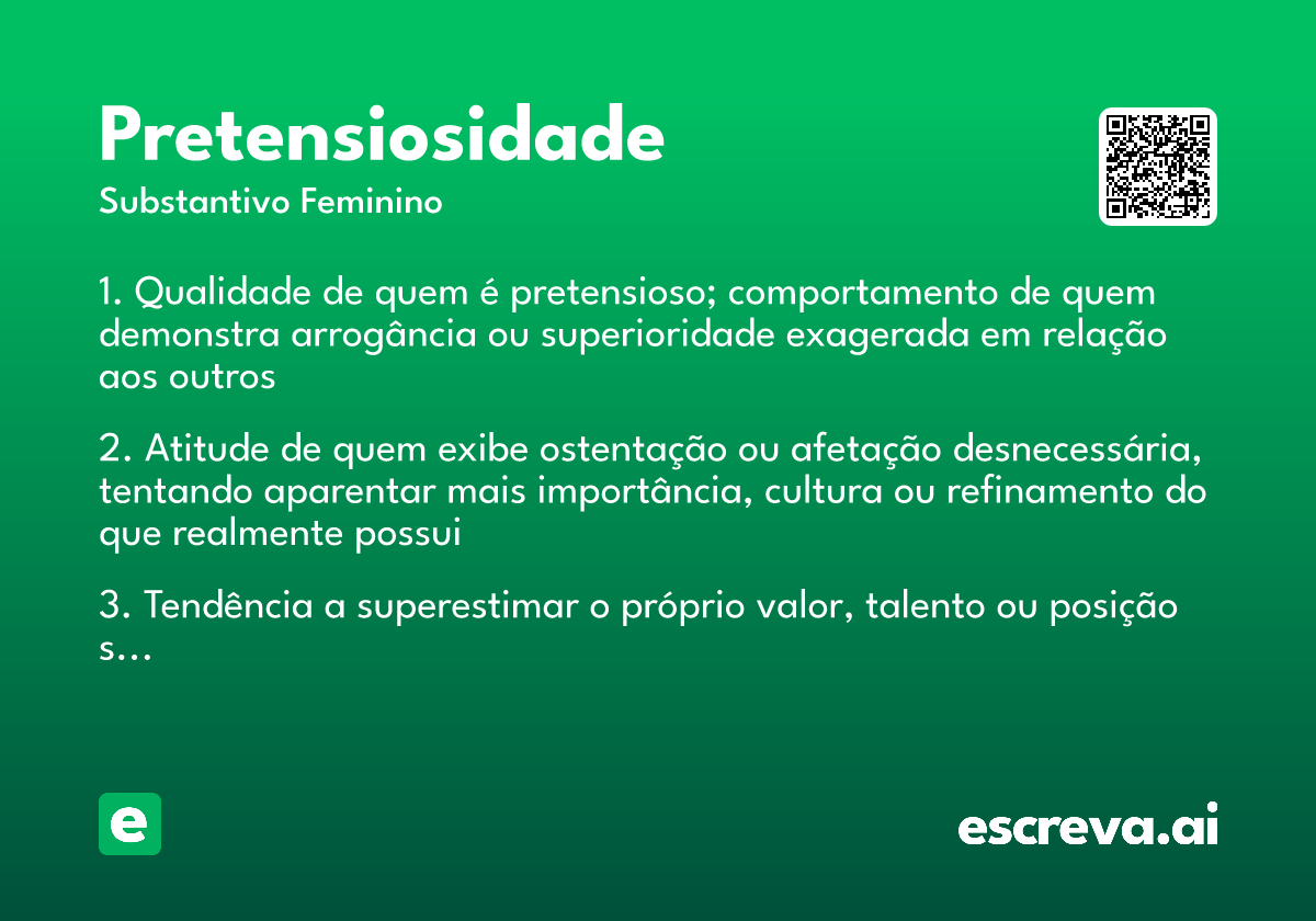pretensiosidade