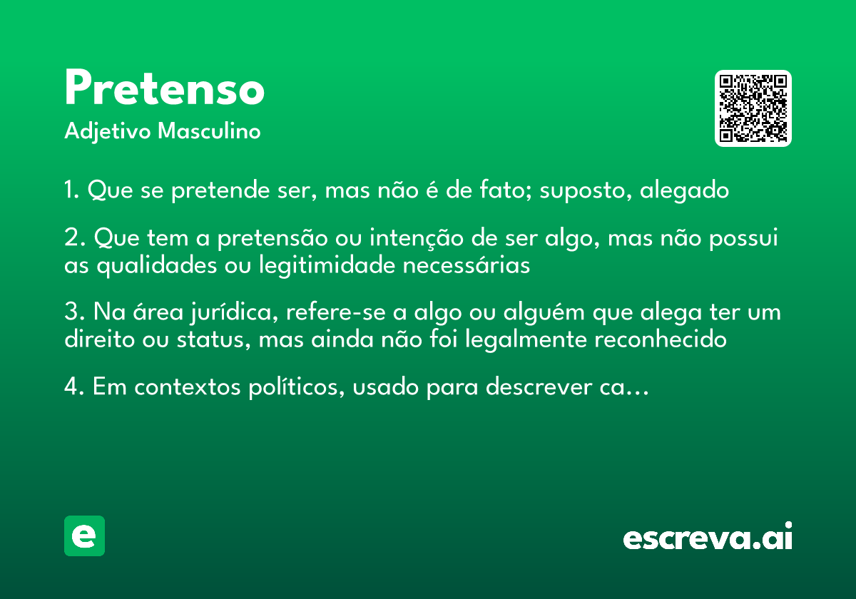 pretenso