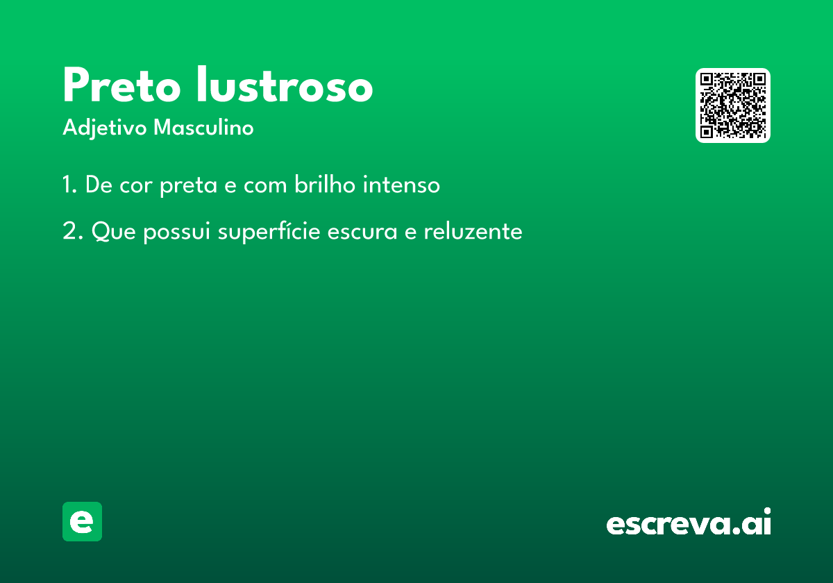 preto lustroso