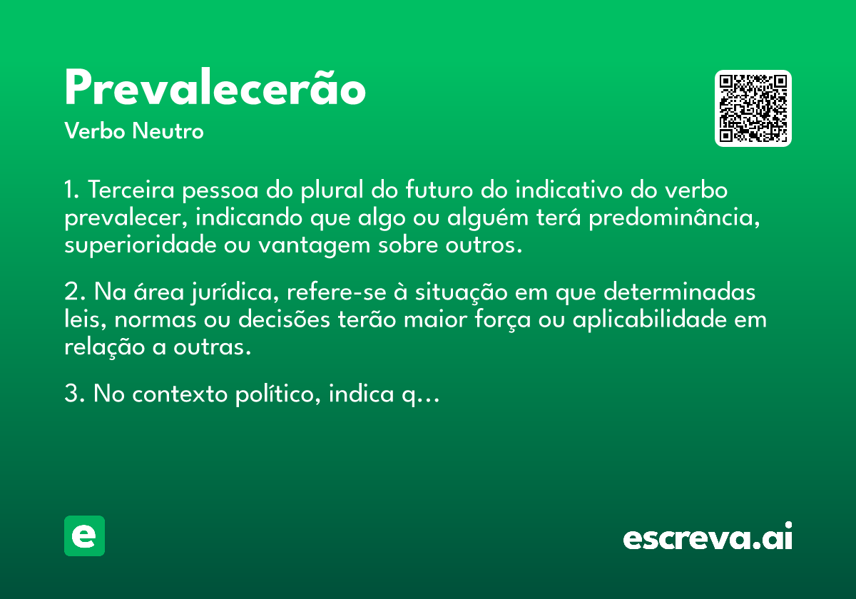 prevalecerão